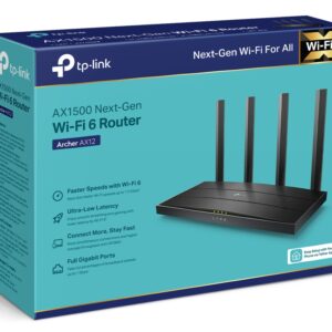 TP LINK AX12 WIFI6 AX1500 DUAL BAND GIGABIT