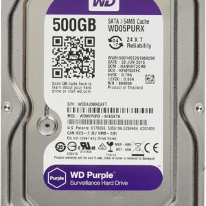 WD PURPLE HDD VIDEO VIGILANCIA 500GB